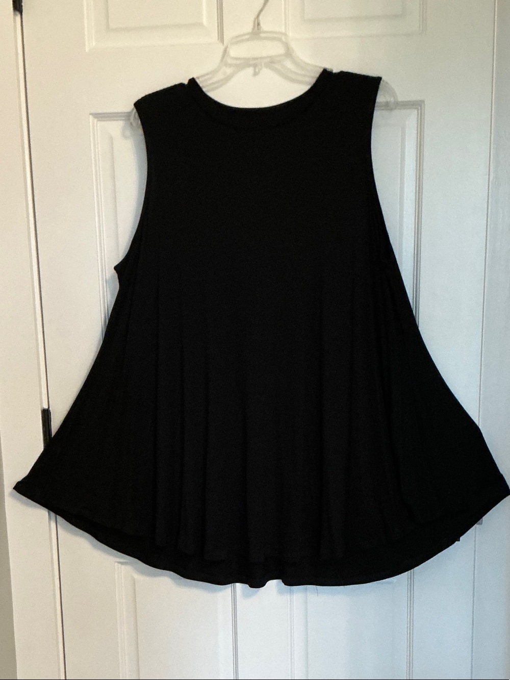 Sleeveless Black Swing Tank Top - Classic Women's Top